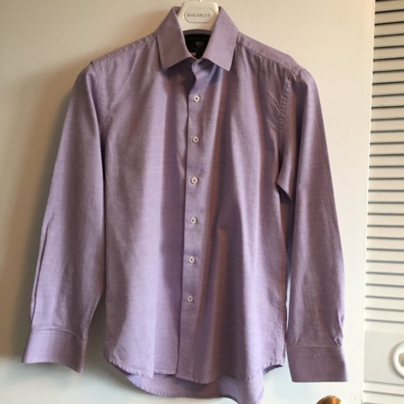 Mauve oxford type dress shirt sz S - Picture 1 of 6